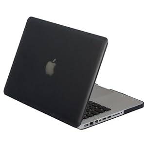 GreatShield TM Apple MacBook Pro 13-inch A1278 Model [GLAZY Frosted Matte] Slim-Fit Rubbe (Black)