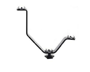 V Type 3in1 Cold Shoe Mount Holder Bracket DV Camera LED Light Microphone Hotshoe