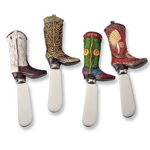 Cowboy Boot Knife Cheese Spreaders - Set of 4