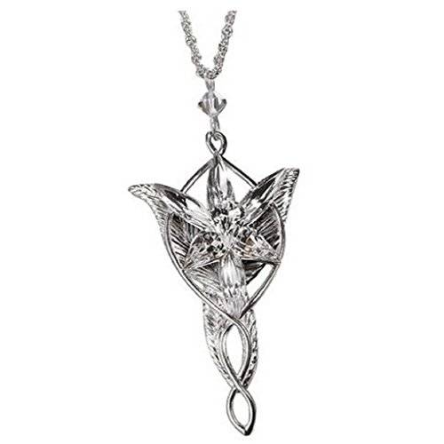 Niceroker Fashion the Lord of the Rings Elf Princess Evening Star Silver Necklace