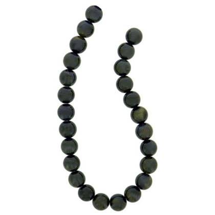 Tennessee Crafts 1087 Semi Precious Blue Tiger eye Round Bead, 25-Piece