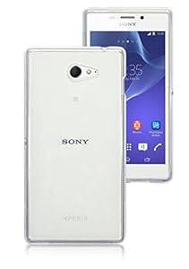 CLEAR GLOSSY PLAIN GEL CASE FOR SONY XPERIA M2