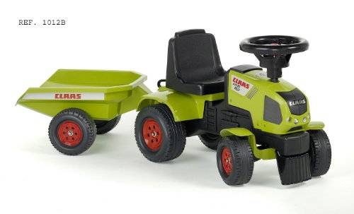 Falk 1012B Child's Pedal Vehicle Claas Axos Tractor with Trailer