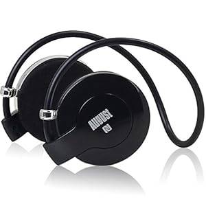 August EP615 - Bluetooth NFC Sports Earphones for Runnning- Wireless Bluetooth V4.0 Heads (Black)