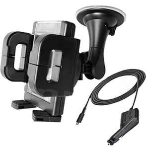 JJOnline Universal 2 Meter 2M Extra Long Micro USB In Car Charger With Windscreen Suction Mount