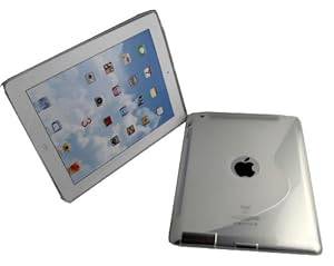 SOFT S LINE CLEAR GEL JELLY GRIP SLIM CASE COVER FOR APPLE IPAD 2 NEW IPAD 3