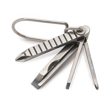 Swiss+Tech ST50021 Screwz-All 4-in-1 Key Ring Screwdriver Set..