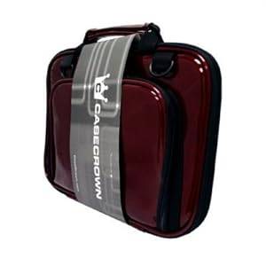 CaseCrown Premium Double Memory Foam Case with Shoulder Strap (Merlot Metallic)