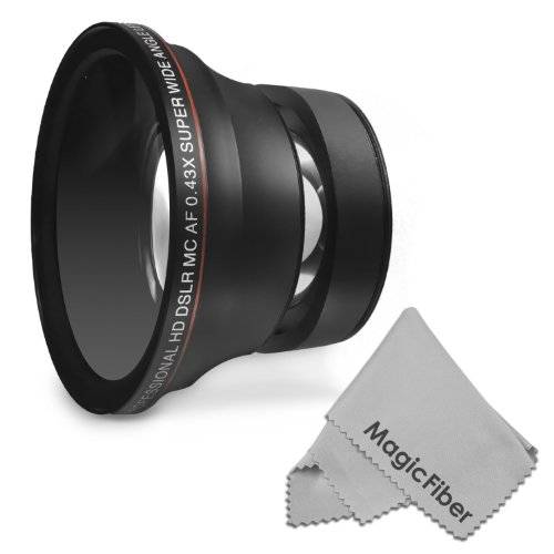 58MM 0.43x Altura Photo Professional HD Wide Angle Lens (w/ Macro Portion) for CANON Rebel (T5i T4i