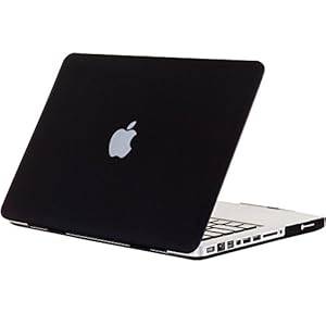 T-mall Black Frosted Matte Rubber Protective Hard Shell Clip Surface Case Skin Cover for (Black)