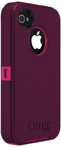 Otterbox Defender Series for iPhone 4 & 4S - 1 Pack - Retail Packaging - Peony Pink/Deep Plum