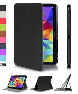 Samsung Galaxy Tab4 10.1-inch Case Cover Fyy Ultra Slim Magnetic Smart Cover Case for Sam (Black)
