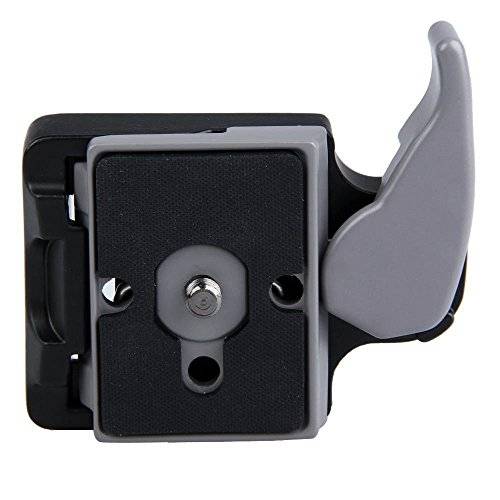 Andoer Camera 323 Quick Release Clamp Adapter + Quick Release Plate Compatible for Manfrotto 200PL-1