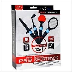 Sony PS3 MOVE 12-in-1 MULTI PACK CONTROLLER ATTACHMENT BUNDLE for Various SPORTS GAMES (Accessories
