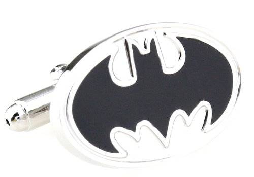 Comics Originals Enamel Batman Silver&black Cufflinks Cuff Link with Gift Box