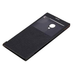 Original Protective PU Leather Hard Flip Cover Shell for Doogee DG550 (Black)