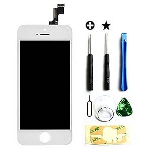 0220 white LCD Touch Screen Digitizer Glass Replacement Full Assembly for iPhone 5S