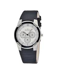 Skagen Men's 856XLSLC Skagen Denmark White & Black Multifunction Watch