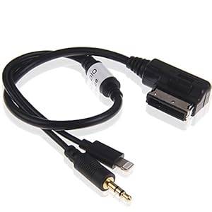 SHS VW Music MDI Audi MMI Interface 3.5mm AUX Lightning Cable for iPhone 5 5s 6 plus