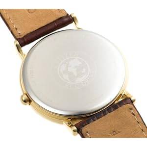 Citizen Men's BM8242-08E Eco-Drive Gold-Tone Leather Watch