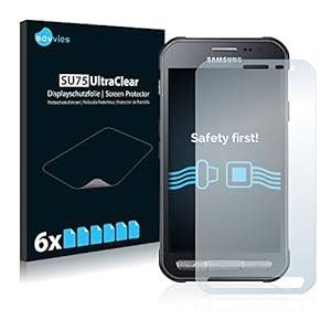 6x Screen Protector - Samsung Galaxy Xcover 3 - Crystal-Clear Bubble-Free