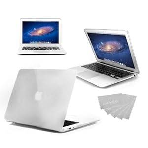 Apple MacBook RETINA Rubberized Hardshell Hard Case Cover with Keyboard Ski (Transparent / Clear)