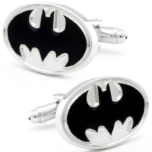 aBanyan Cufflinks (Black Batman Super Hero Cuff links)