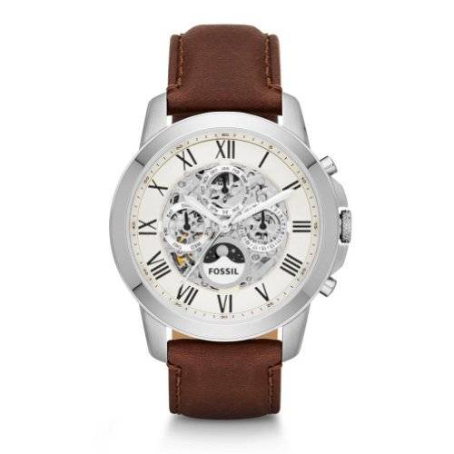 Fossil Men's ME3027 Grant Analog Display Automatic Self Wind Brown Watch