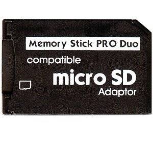 NEW MICRO SD TF TO MEMORY STICK PRO DUO ADAPTER FOR SONY PSP SLIM 2000 3000