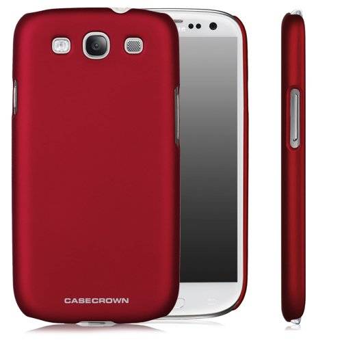 CaseCrown Lux Snap On Case (Red Garnet) for Samsung Galaxy S III S3 GT-I9300