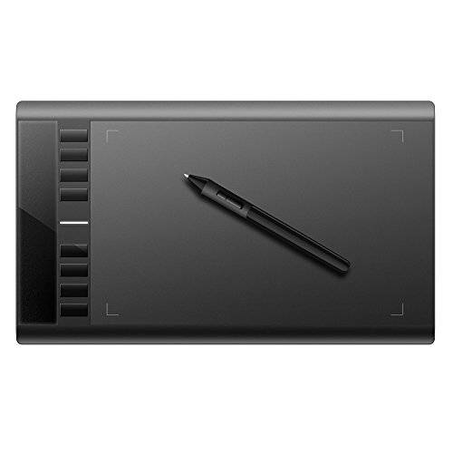 M708 Ugee Drawing Graphics Tablet 10x6" with 8 Express Keys (5080 LPI 230 RPS 2048 Levels) Windows &