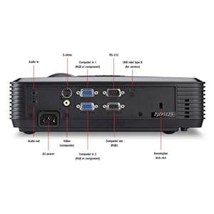 ViewSonic PJD5123 SVGA DLP Projector  120Hz/3D Ready, 2700 Lumens, 3000:1 DCR