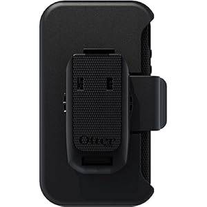 OtterBox Defender Series Three-Layer Protection Case Cover with Screen Protector and Holster Style Swivel Belt Clip for iPhone 4/4S - Black