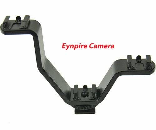 Eynpire Camera Triple Mount Hot Shoe V Mount Bracket for Video Lights Microphones or Monitors Eynpir