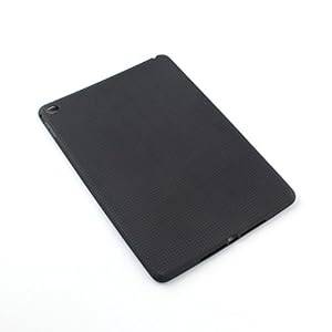 ORDEL Slim Gel Silicone Back Case Cover For Apple iPad 6 Air 2 - Inc Screen Protector (Black)