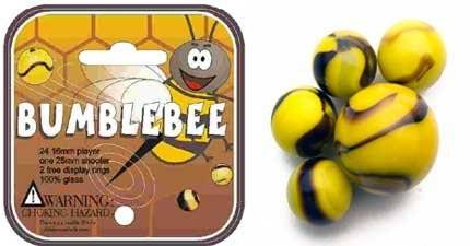 Marbles - Bumblebee (24 Player Marbles & 1 Shooter)