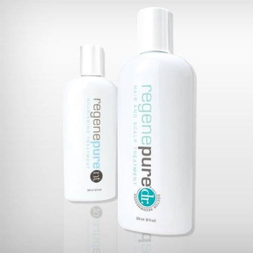 Regenpure KIT Anti Dandruff Shampoo For Hair Loss Prevention and Treatment in Men and Women 8 oz eac