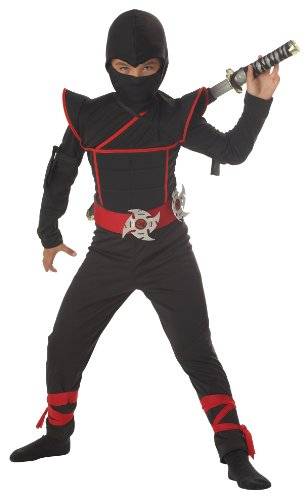 California Costumes Toys Stealth Ninja, Large Plus (LP (10-12), One Color)
