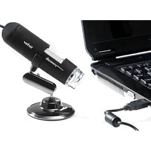 Veho VMS-004 Discovery Deluxe USB Microscope with x 400 Magnification + Flexi Alloy Stand