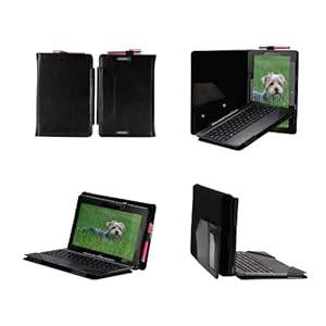 Premium Multifunction Leather Keyboard Portfolio Standing Case Cover For Asus Transformer Book T100T