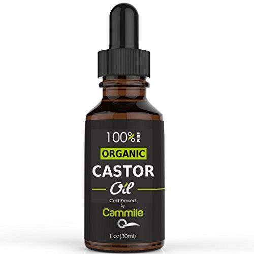 Organic Castor Oil - 100% Pure and Cold Pressed - For Hair, Eyelashes, Eyebrow, Skin and Face - Used
