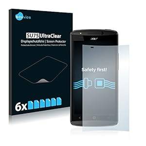 6x Screen Protector - Acer Liquid E700 - Crystal-Clear Bubble-Free