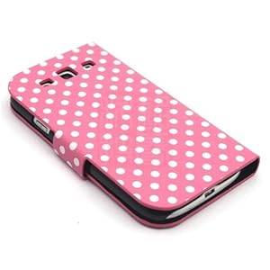 PhoneAdventures Flip Polka Dots Leather Case with Stand for AT&T, Verizon, Sprint, T-mobile Samsung Galaxy S3 - Pink