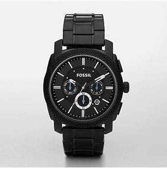 Fossil Men's FS4552 Black Stainless Steel Bracelet Black Analog Dial Chronograph Watch