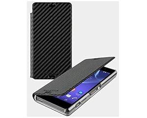 Roxfit Made for Xperia Slimline Standing Book Case for Xperia Z3 Compact - Carbon Black