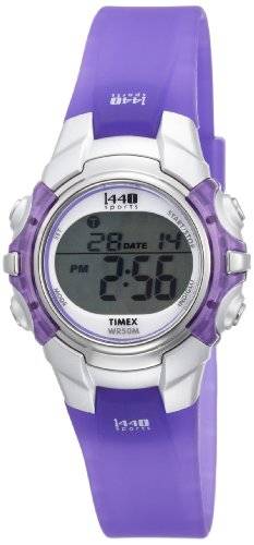 Timex Women's T5K459 1440 Sports Digital Purple Resin Watch