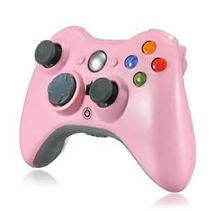 Pink Remote Wireless Dual-Shock Game Controller Joypad for Microsoft XBox 360