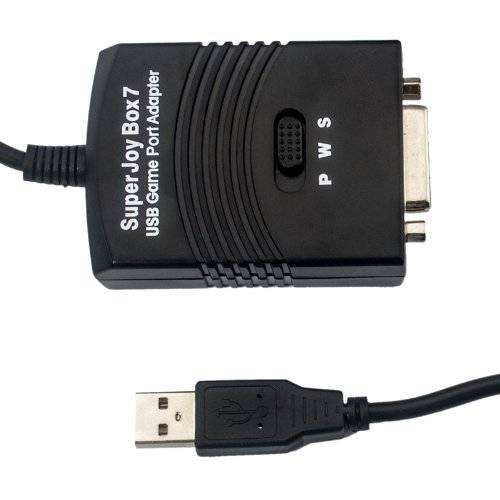 Ckeyin 15 Pin GamePort to USB2.0 PS3 Converter Adapterfor Flight Gamepad, joysticks steering wheel