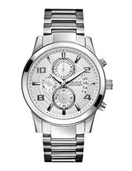 GUESS Men's U0075G3 Masculine Stainless Steel Retro Chronograph Watch