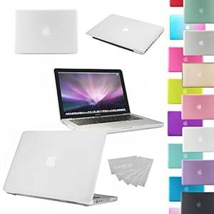 LOVE MY CASE / NEW WHITE Rubberized See-Through Hard Case Cover for Apple Macbook Pro 13